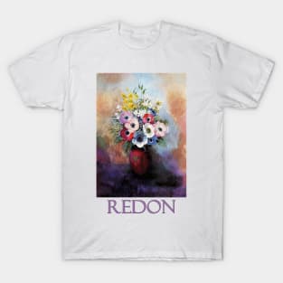 Anemones by Odilon Redon T-Shirt